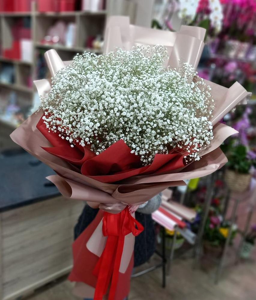 Букет Белые хлопья в Новой Деревне Букет цветов из: Гипсофила в Новой Деревне