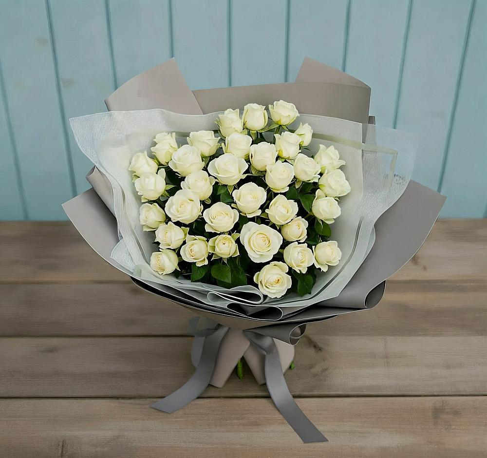 Букет Белоснежная нежность в Новой Деревне
