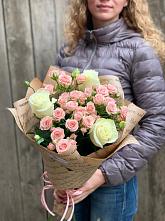 Букет цветов из:  Розы #REPLACE_PRED# Новой Деревне