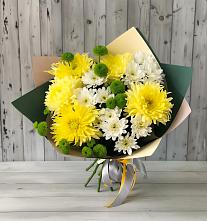Букет цветов из:  Хризантемы #REPLACE_PRED# Новой Деревне