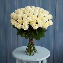 Букет 51 Белая роза Эдлесс Лав #REPLACE_PRED# Новой Деревне