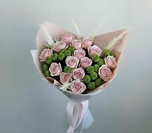 Букет цветов из:  Розы и Хризантемы в Новой Деревне