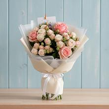 Букет цветов из:  Розы #REPLACE_PRED# Новой Деревне